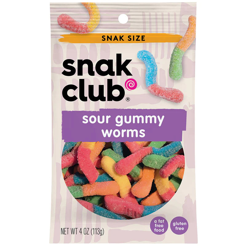 Snack Club Snack Size Sour Gummy Worms