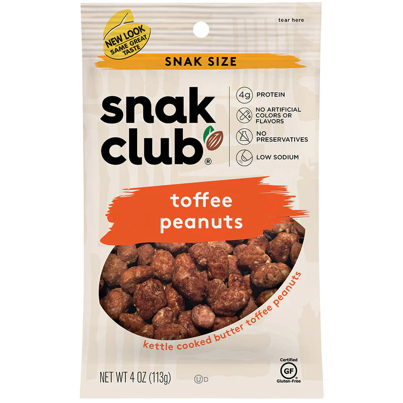 Snack Club Snack Size Toffee Peanuts