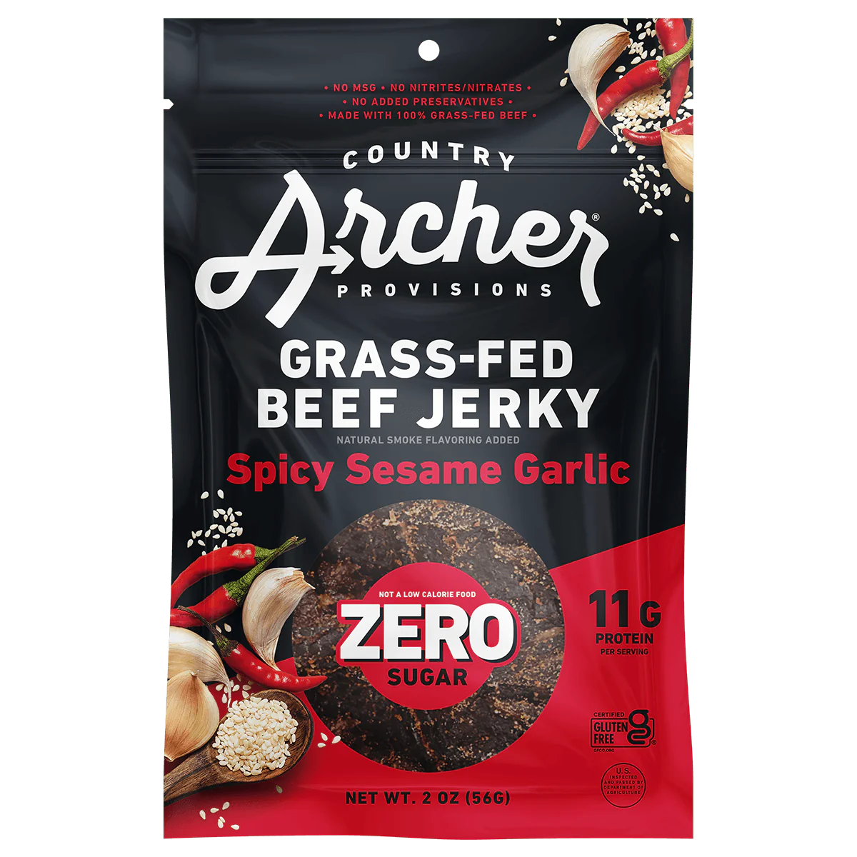 Country Archer 2.5oz 0 Sugar Spicy Sesame Garlic
