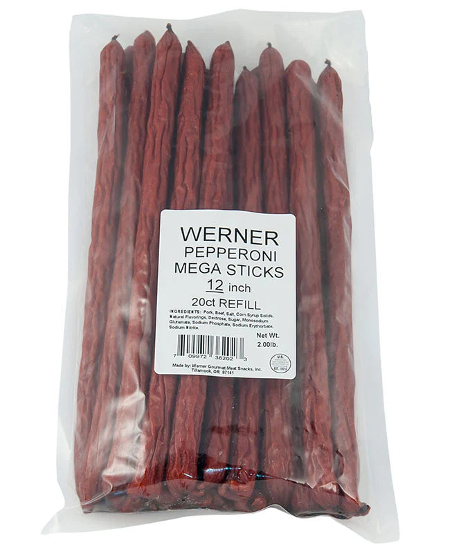 Werner Mega Sticks 20-Count Pepperoni