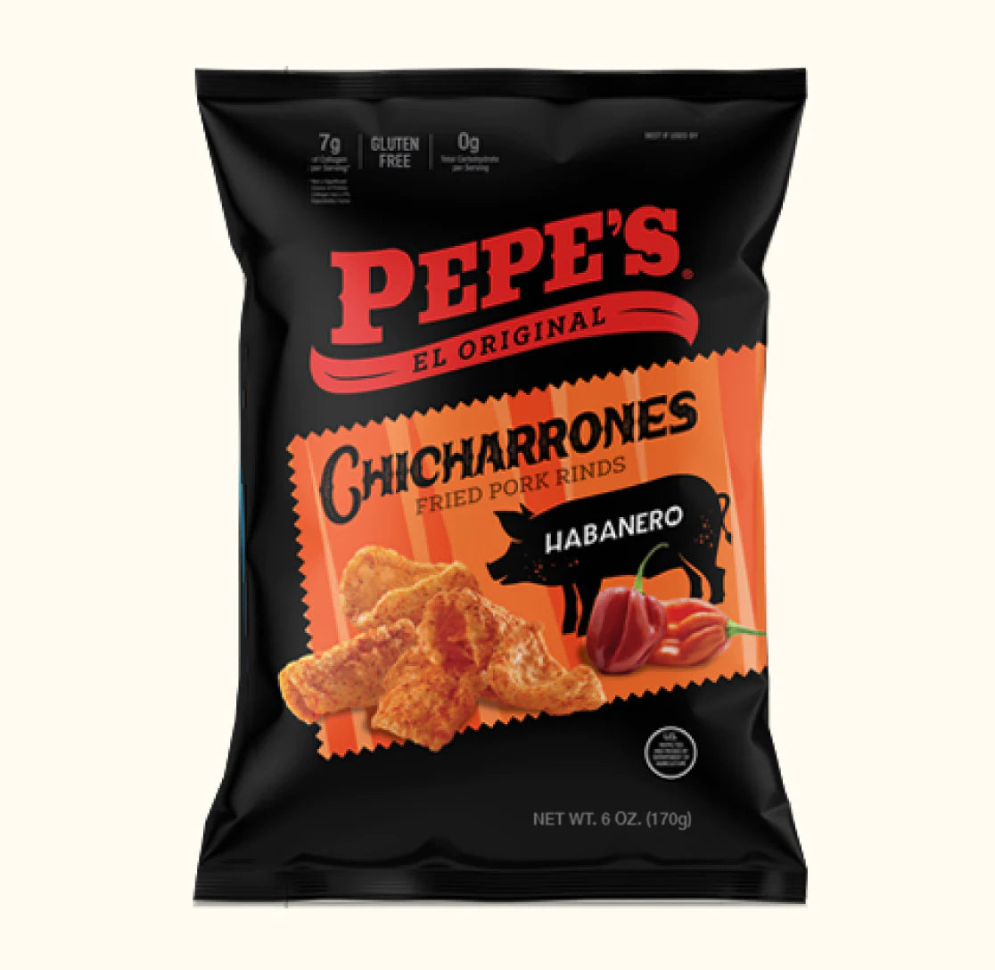 Pepes Habanero Pork Rinds