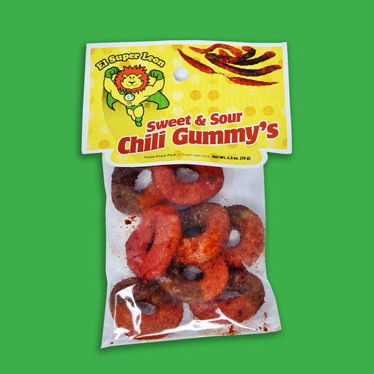 El Super Leon Chili Gummy Rings