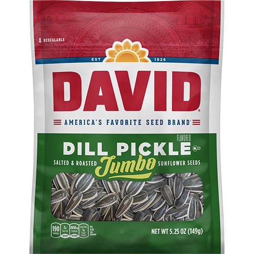 David Sunflower Seeds Dill Pickle Jumbo 5.25oz