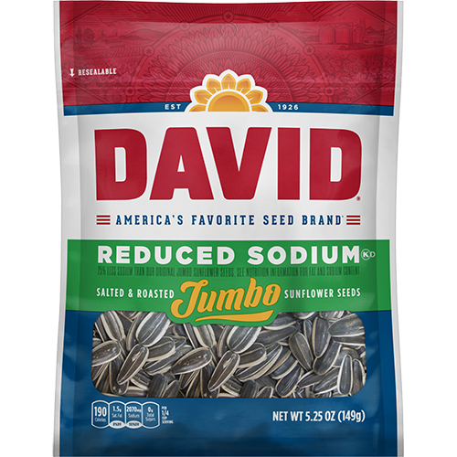 David Sunflower Seeds Reduced Sodium 5.25oz