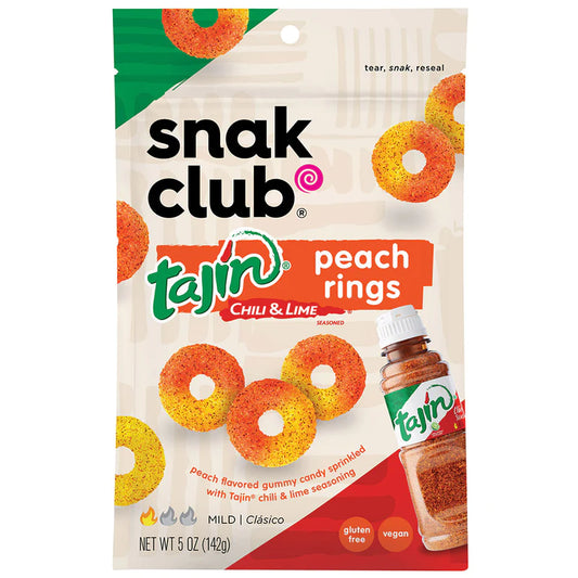 Snack Club Premium Size Tajin Peach Rings