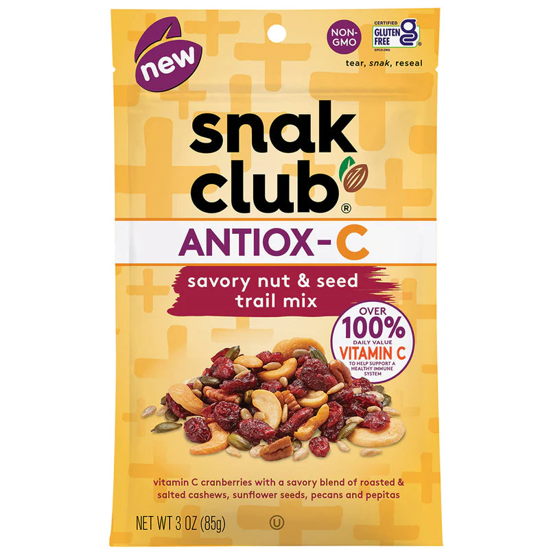 Snack Club Premium Size Antioxidant Savory Nut and Seed Trail Mix