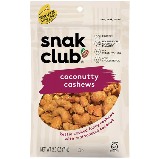 Snack Club Premium Size Coconutty Cashews