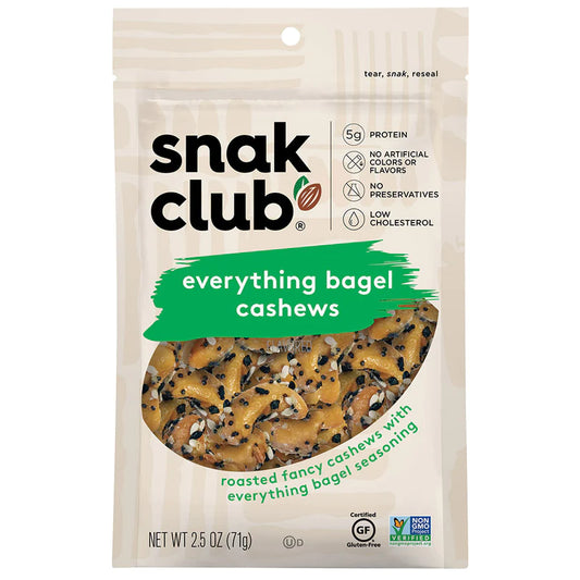 Snack Club Premium Size Everything Bagel Cashews