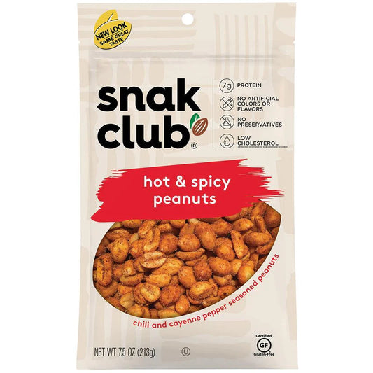 Snack Club Premium Size Hot and Spicy Peanuts