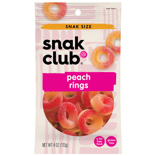 Snack Club Snack Size Peach Rings