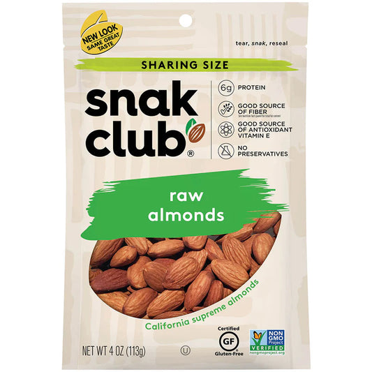 Snack Club Sharing Size Raw Almonds