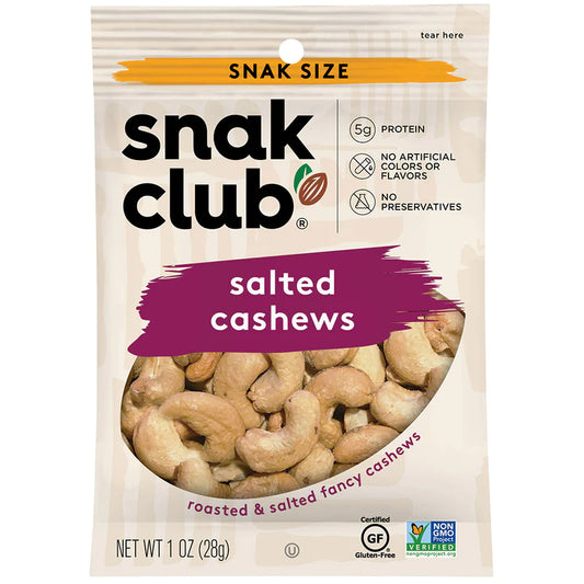 Snack Club Snack Size Salted Cashews