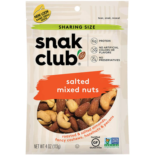 Snack Club Sharing Size Salted Mixed Nuts