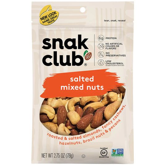 Snack Club Premium Size Salted Mixed Nuts