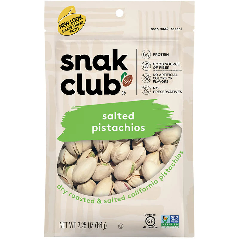 Snack Club Premium Size Salted Pistachios