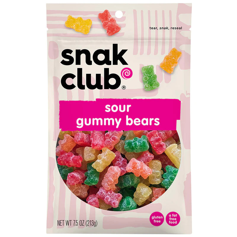 Snack Club Premium Size Sour Gummy Bears