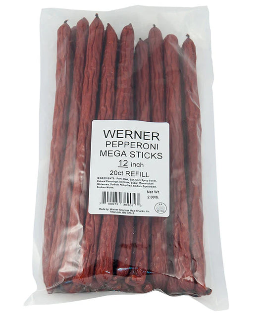 Werner Mega Sticks 20-Count Pepperoni