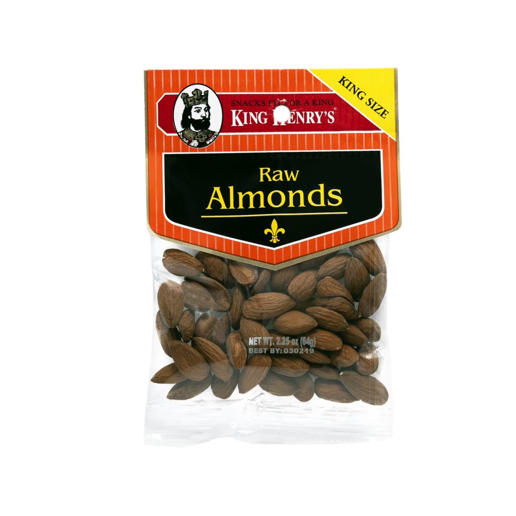 King Henry Raw Almonds King Size