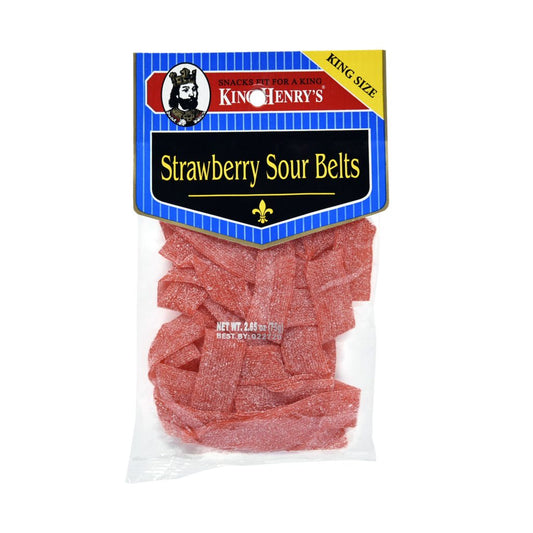 King Henry Strawberry Sour Belts King Size