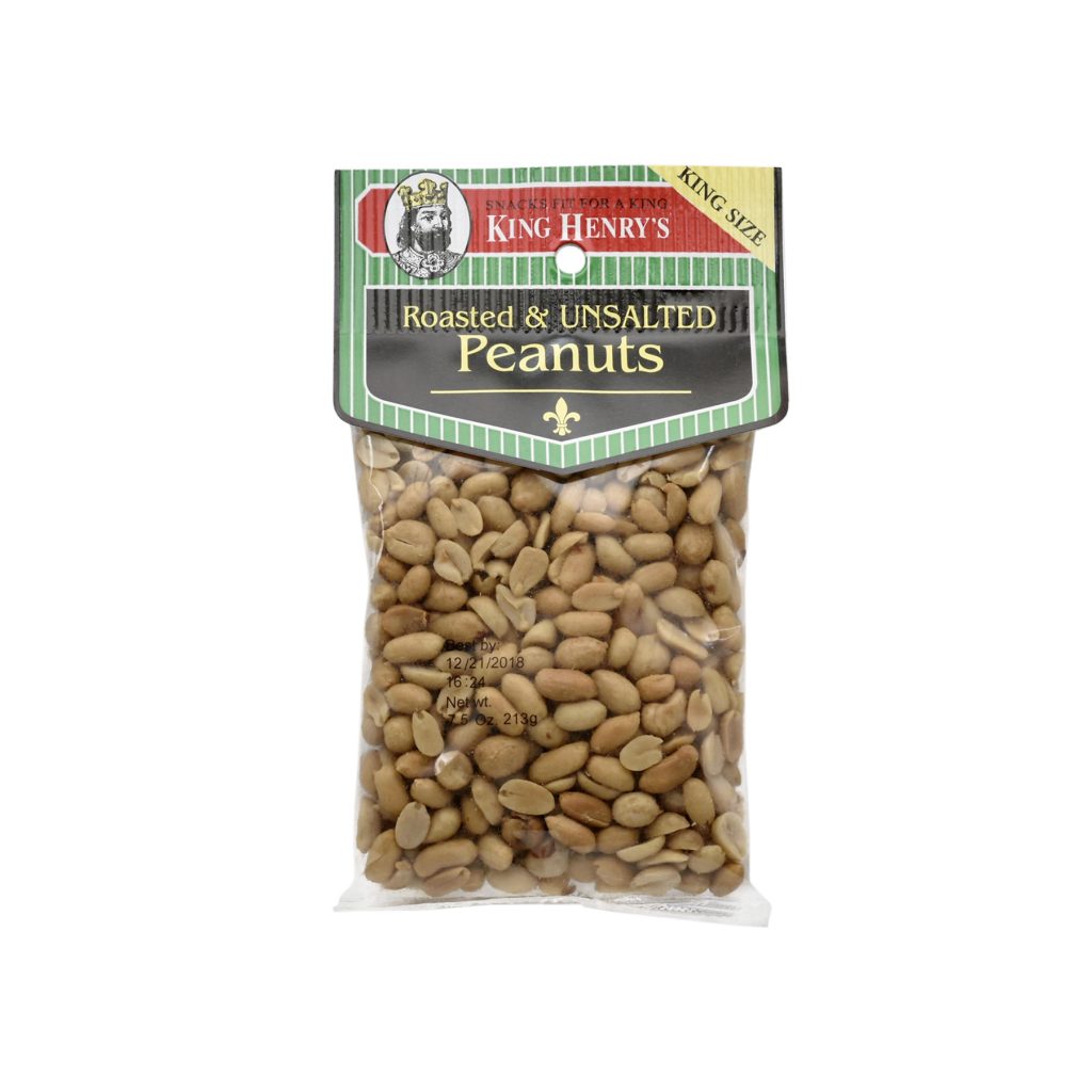 King Henry Unsalted Peanuts King Size