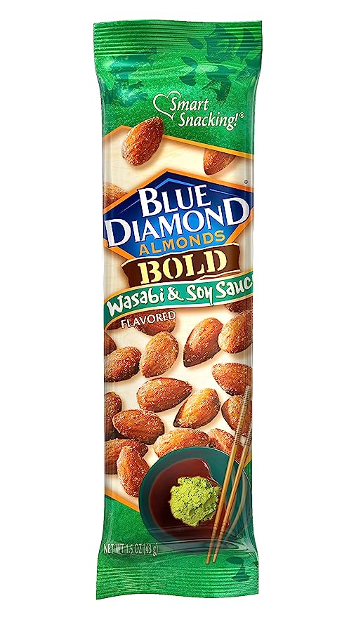 Blue Diamond Wasabi and Soy Sauce 1.5oz Almonds