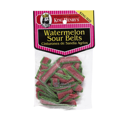 King Henry Watermelon Sour Belts King Size